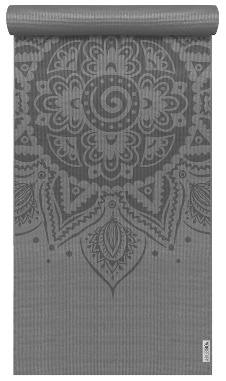 Yogamatte yogimat® basic - art collection - spiral mandala - graphit