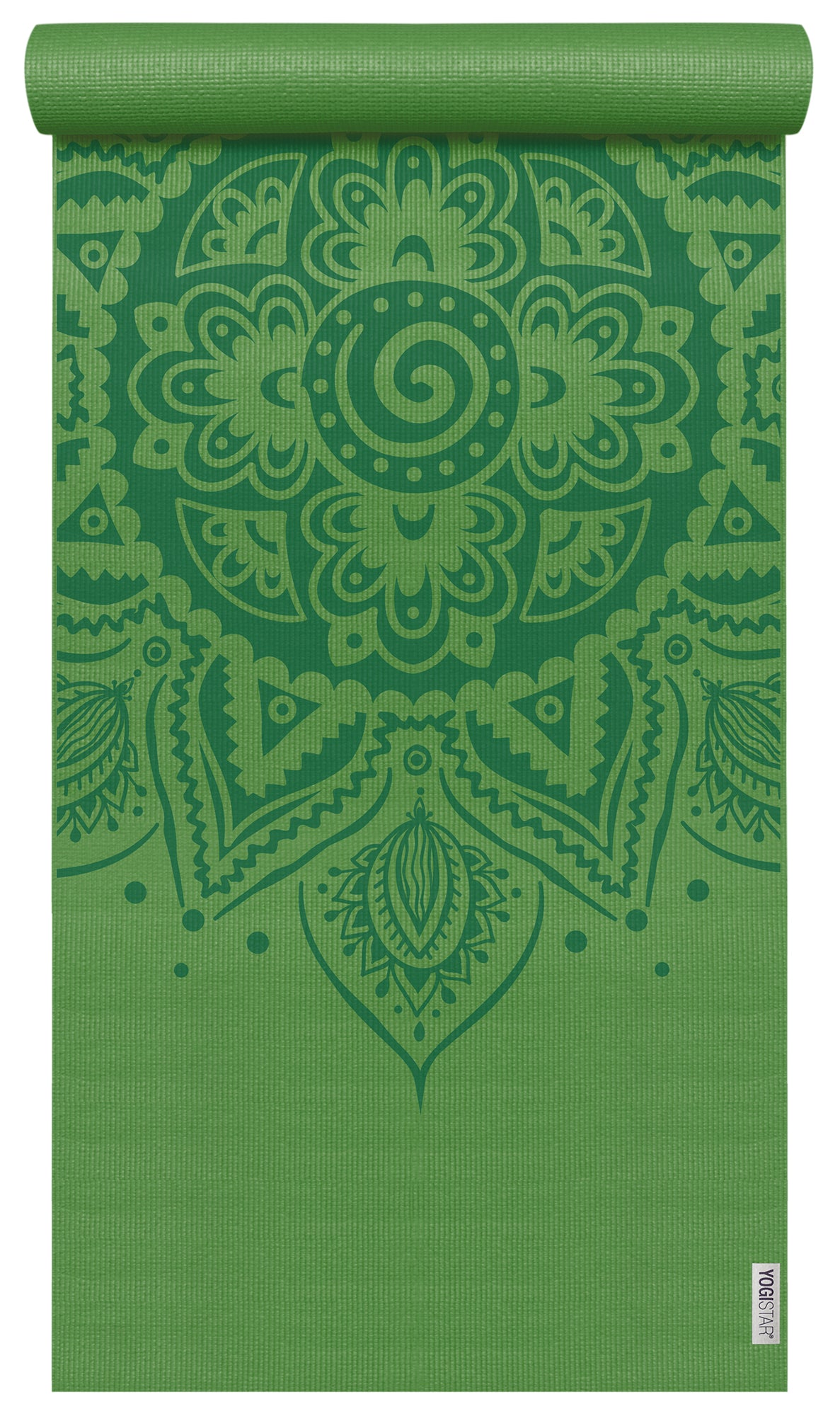 Yogamatte yogimat® basic - art collection - spiral mandala - kiwi