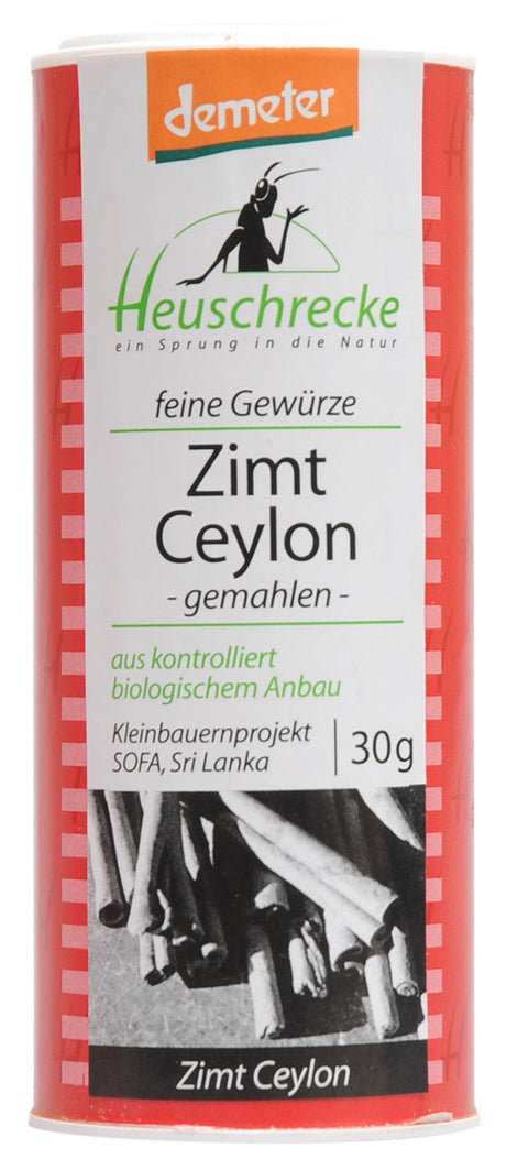 Bio demeter Zimt Ceylon, gemahlen, 30 g - YOGISHOP